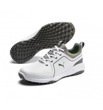 Chaussures de golf Puma Grip Fusion 2.0 Blanc Gris