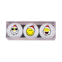 3 balles Smiley de noël