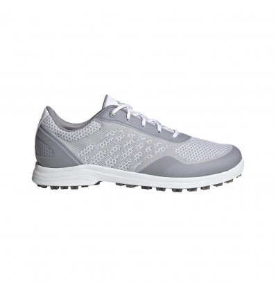 Chaussures de golf Adidas Alphaflex Sport Spikeless Blanc Gris