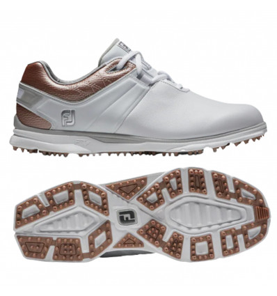 Chaussures de golf Footjoy PRO SL Blanc/Rose/Gold