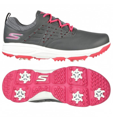 Chaussures de golf Skechers Go Golf PRO 2 charcoal/rose