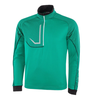 Pull Galvin Green demi-zip Daxton vert sapin