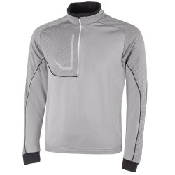 Pull Galvin Green demi-zip Daxton gris