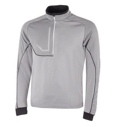 Pull Galvin Green demi-zip Daxton gris