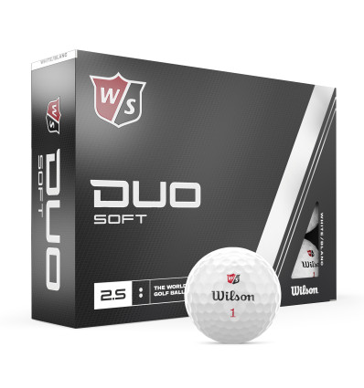 Balles de golf Wilson Duo Soft blanc