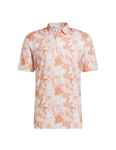 Polo Adidas à Fleurs - Corail