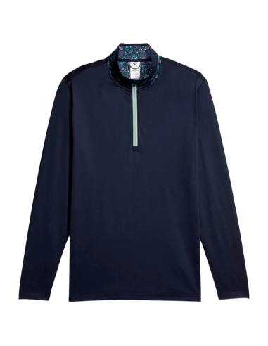 Coupe-vent Puma Liberty 1/4 zip Navy/Green