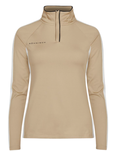 PULL MANCHE LONGUE DEMI-ZIP ROHNISCH BEIGE