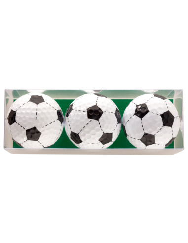 Lot de 3 balles de golf ballon de foot