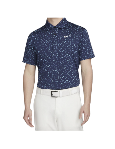 Nike Dri-FIT Tour Polo Micro Floral Navy