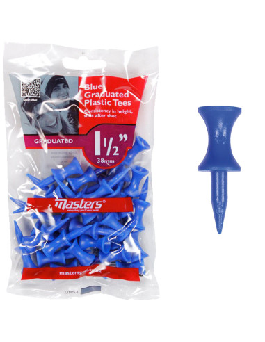 Tees Masters Plastique bleu 38mm