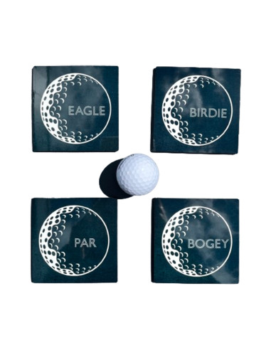 Sous verre Eagle-Bogey ardoise