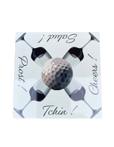 Sous verres golf verre de vin