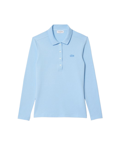 Polo Lacoste slim fit à manches longues en piqué stretch