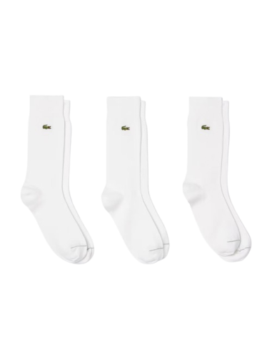 Lot de 3 paires de chaussettes montantes Lacoste SPORT unies