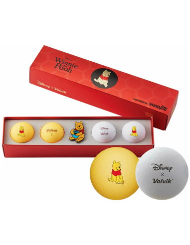 Coffret balles de golf Volvik Winnie l'ourson