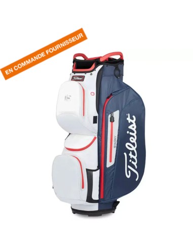 Sac chariot Titleist Cart 15 Stadry Marine/Blanc/Rouge